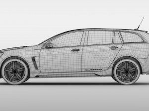 hsv clubsport r8 tourer gen f2 2016 Modelo 3D