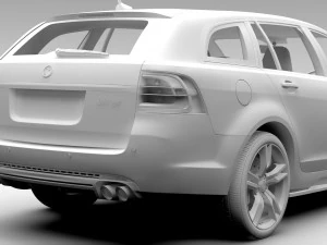 vauxhall vxr8 tourer 2017 3D Model