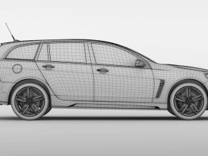 vauxhall vxr8 tourer 2017 3D Model