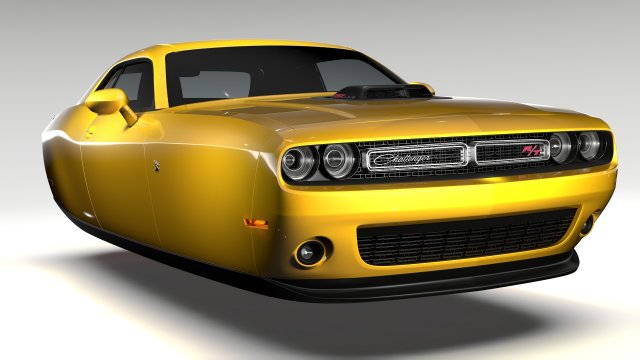 dodge challenger 392 shaker lc 2016 flying 3D Модель .c4d .max .obj .3ds .fbx .stl .blend 