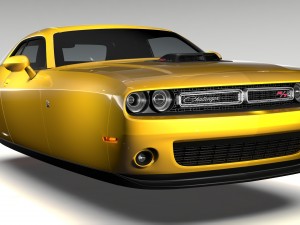 dodge challenger 392 shaker lc 2016 flying Model 3D