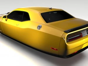 dodge challenger 392 shaker lc 2016 flying 3D Model