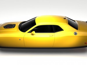 dodge challenger 392 shaker lc 2016 flying 3D Модель