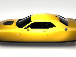 dodge challenger 392 shaker lc 2016 flying 3D Model