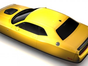 dodge challenger 392 shaker lc 2016 flying 3D Модель