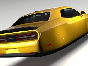 dodge challenger 392 shaker lc 2016 flying 3D Модель