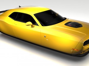 dodge challenger 392 shaker lc 2016 flying 3D Модель