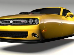 dodge challenger 392 shaker lc 2016 flying 3D Model