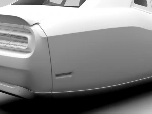 dodge challenger 392 shaker lc 2016 flying 3D Model
