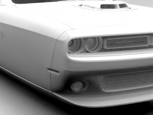 dodge challenger 392 shaker lc 2016 flying 3D Model
