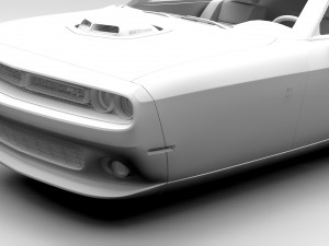 dodge challenger 392 shaker lc 2016 flying 3D Модель