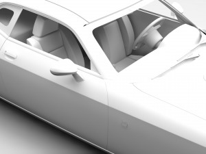 dodge challenger 392 shaker lc 2016 flying 3D Модель