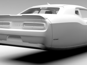 dodge challenger 392 shaker lc 2016 flying 3D Модель