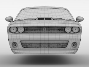 dodge challenger 392 shaker lc 2016 flying 3D Модель