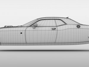 dodge challenger 392 shaker lc 2016 flying 3D Модель