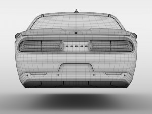 dodge challenger 392 shaker lc 2016 flying 3D Модель