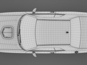 dodge challenger 392 shaker lc 2016 flying 3D Модель