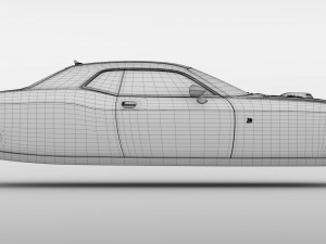 dodge challenger 392 shaker lc 2016 flying 3D Модель