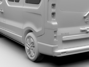 nissan nv 300 combi 2016 Modelo 3D