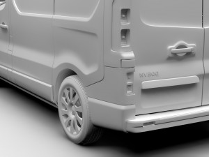 nissan nv300 van 2016 3D मॉडल
