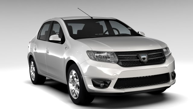 dacia logan 2015 3D Model .c4d .max .obj .3ds .fbx .stl .blend 