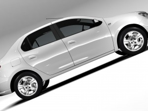 dacia logan 2015 3D Model