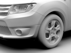 dacia logan 2015 3D Model