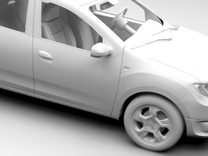 dacia logan 2015 3D Model