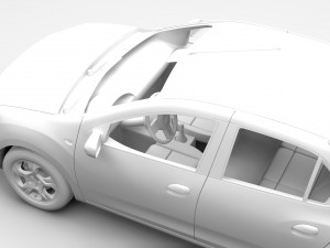 dacia logan 2015 3D Model