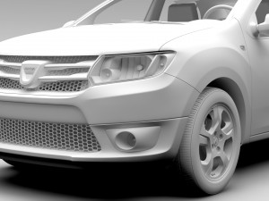 dacia logan 2015 3D Model