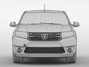 dacia logan 2015 3D Model