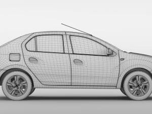 dacia logan 2015 3D Model