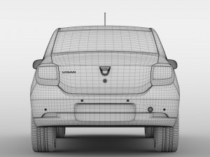 dacia logan 2015 3D Model