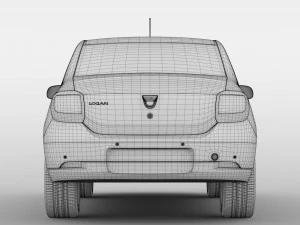 dacia logan 2015 3D Model