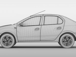 dacia logan 2015 3D Model