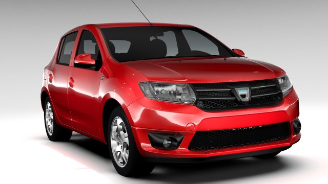 dacia sandero 2015 3D Model .c4d .max .obj .3ds .fbx .stl .blend