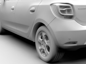 dacia sandero 2015 3D Model