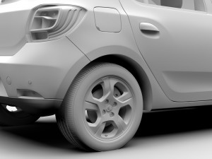 dacia sandero 2015 3D Model