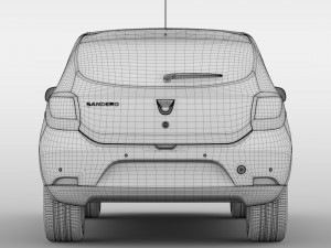 dacia sandero 2015 3D Model