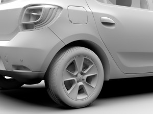 renault sandero 2015 3D Model