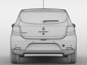 renault sandero 2015 3D Model
