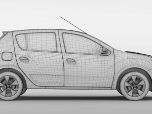 renault sandero 2015 3D Model