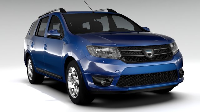 dacia logan mcv 2016 Model 3D .c4d .max .obj .3ds .fbx .stl .blend 