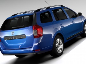 dacia logan mcv 2016 Model 3D