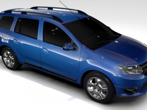 dacia logan mcv 2016 Model 3D