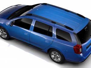 dacia logan mcv 2016 Model 3D