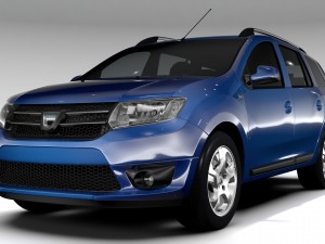 dacia logan mcv 2016 Model 3D