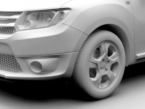 dacia logan mcv 2016 3D Model