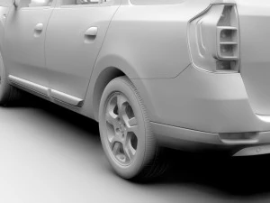 dacia logan mcv 2016 3D Model