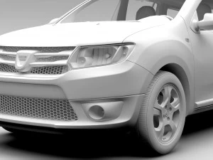 dacia logan mcv 2016 3D Model